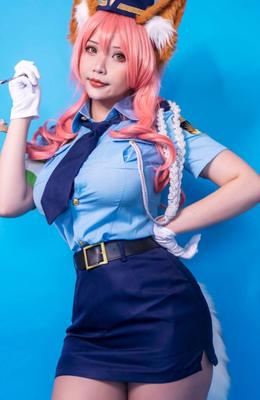 Hana Bunny - Uniforme de police Tamamo (Fate Grand Order)