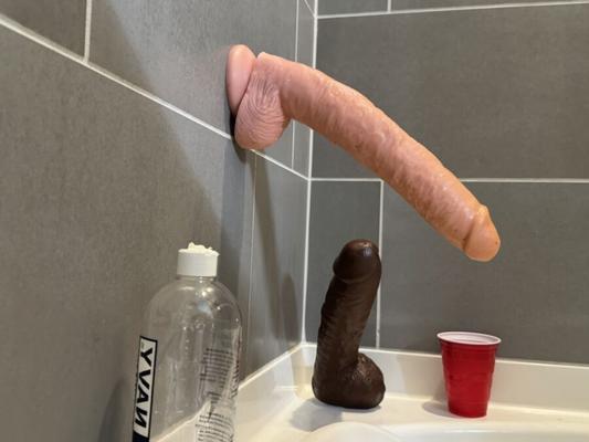 Male dildo play