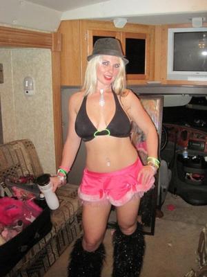 big tit blonde party milf