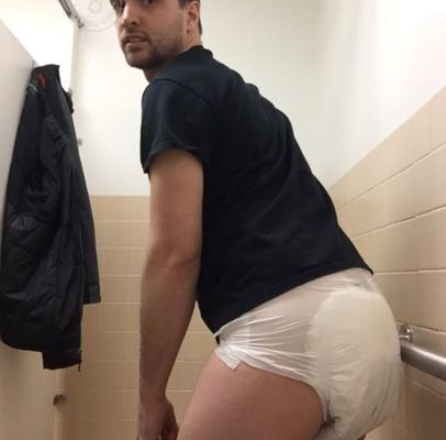 Pussy free Chris Challe poopy diaper exposed