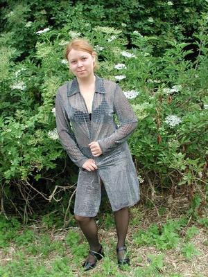 Andrea german teen in Pantyhose (Gras)