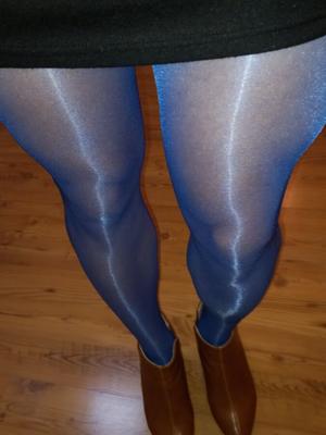 Collants CD bleu brillant