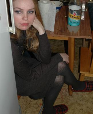 Plain Russian Party Girls in Pantyhose