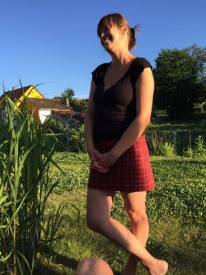 Meine sexy Frau, Upskirt, Körper, Titten, Arsch, Bilder, Sommertag