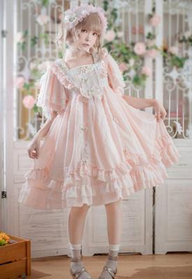 LingXi – Ode an meinen Garten – klassischer süßer Babydoll-Stil, Lolita JS