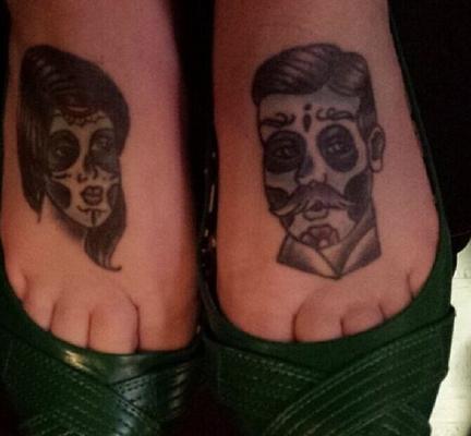 Sugar skull feet ny