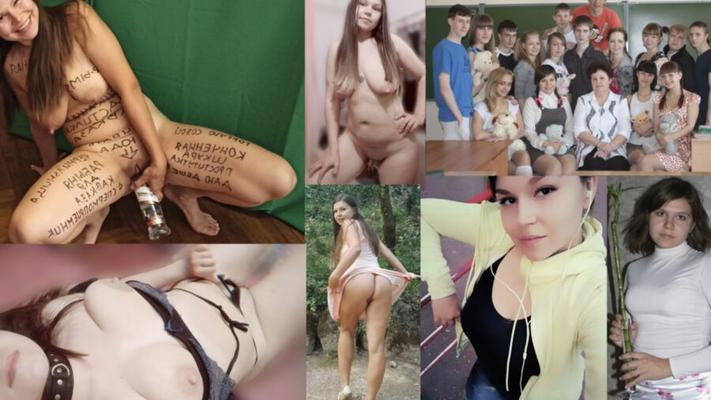 Russische WebSlut Anna Ladygina mit ihren Freunden