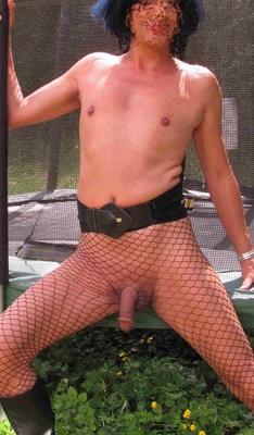 Fishnet erection...