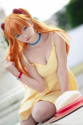 [cosplay] Keekihime - Asuka swimsuit