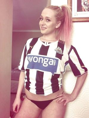 girls in football tops