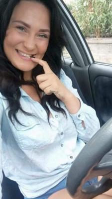 Sexy women taki g selfi in the car