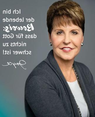 Joyce Meyer Sacerdote en gorras alemanas.