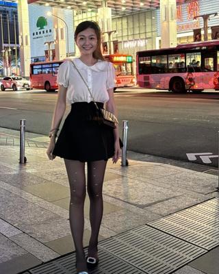 Asian pantyhose and flats #