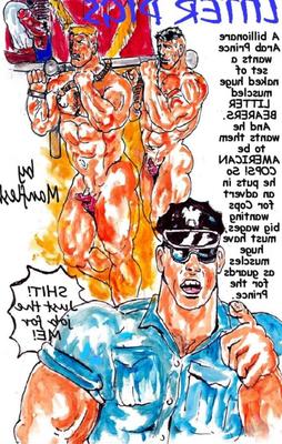 Bandes dessinées Manflesh Adult Gay Cop Domination