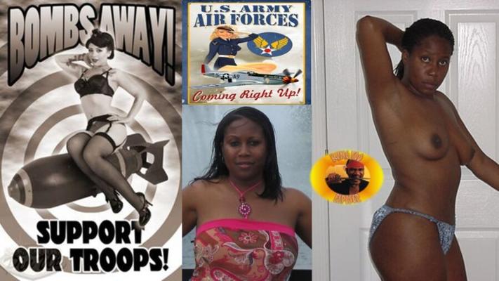 Air Force Fuckbunny:  Ebony TSGT Jennings Bares All