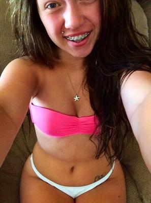 The Most Gorgeous Teen Girl Ever Almost Nude Selfie