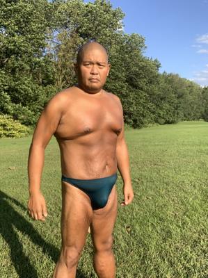 Ich in meinem Bikini im Bayonne Park