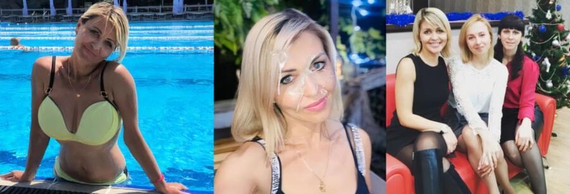 Russische Blondine nimmt einen einjährigen Sohn von Freunden ins Gesicht