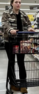 Grocery Store Sighting - Young MILF shopping for Cake Mix