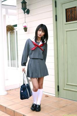 Traje de baño colegiala Mayu Mitsui