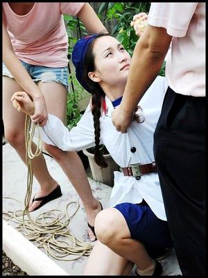 Chinese Sailor Girl Tied Up