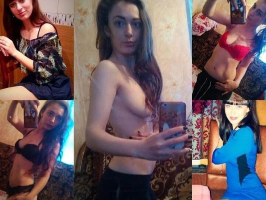 An- und Ausgezogen oder vorher nachher gemischte Porno-Galerie