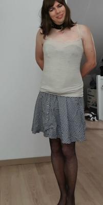 Crossdresser holandês Femke na castidade