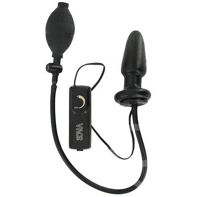 Plug anal vibratorio inflable