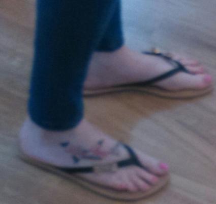 Hot tattoed feet