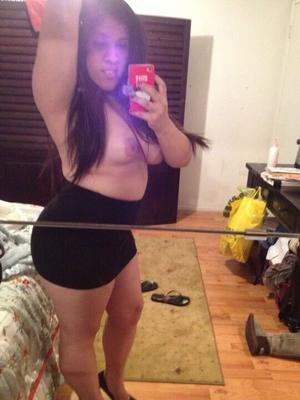 Hot latina slut taking selfies