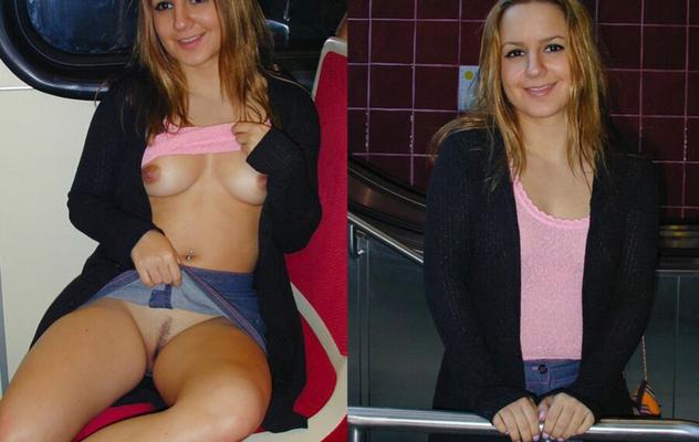 Dressed Undressed Before After Nude Nonnude Amateur MILF