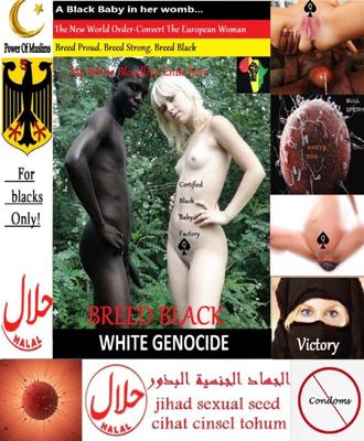 Black Muslim Breeding Power - Convert the White European Girls