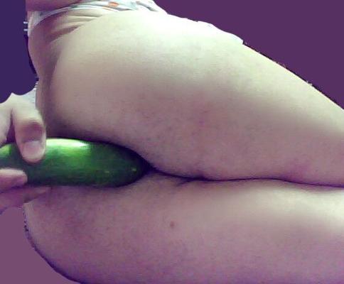 ass fucked with cucumber