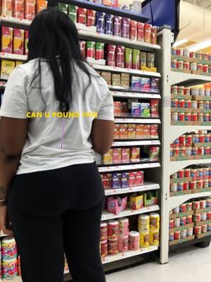 Candids of Ebony lady in Black Jogging pants