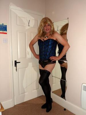 CD Nicola in Blue Corset