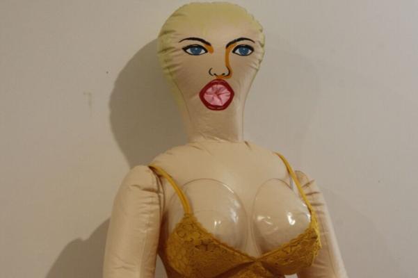 MILF inflatable love doll yellow lingerie