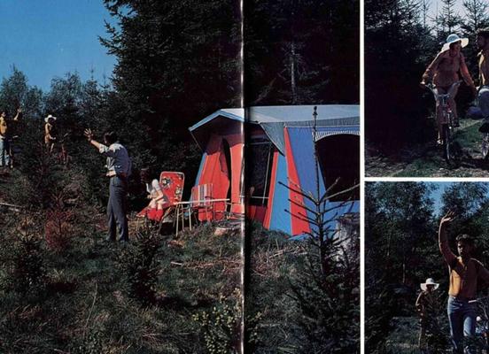 Camping de campagne vintage