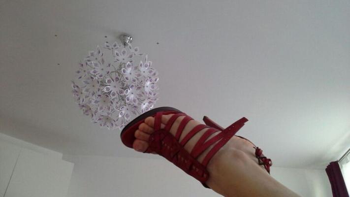 My hijab wifes feet in heels