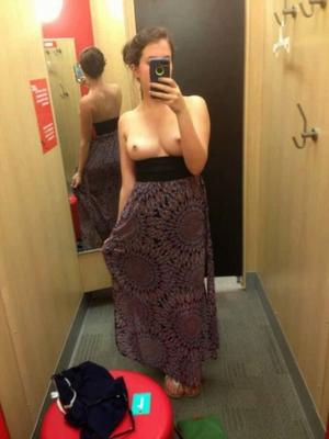 GIRLS take SELFIES inside SHOP CHANGING ROOMS for their Fellas