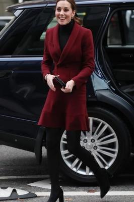 Duchess of Cambridge in Pantyhose # - Black Opaque Tights