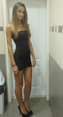 Young sluts in tight dresses and high heels