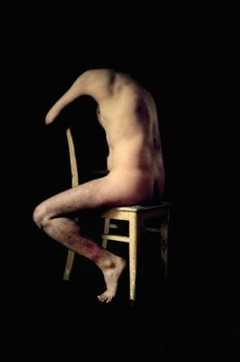 Old Chair and nude Male Andreas