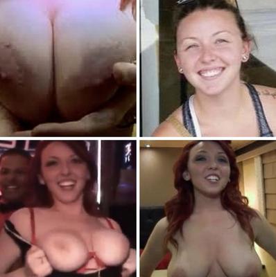 Redhead Kelsey loves showing off her g g w titties 