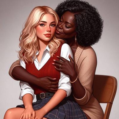 Lesbienne interraciale ''ApplePiex76 Creations''